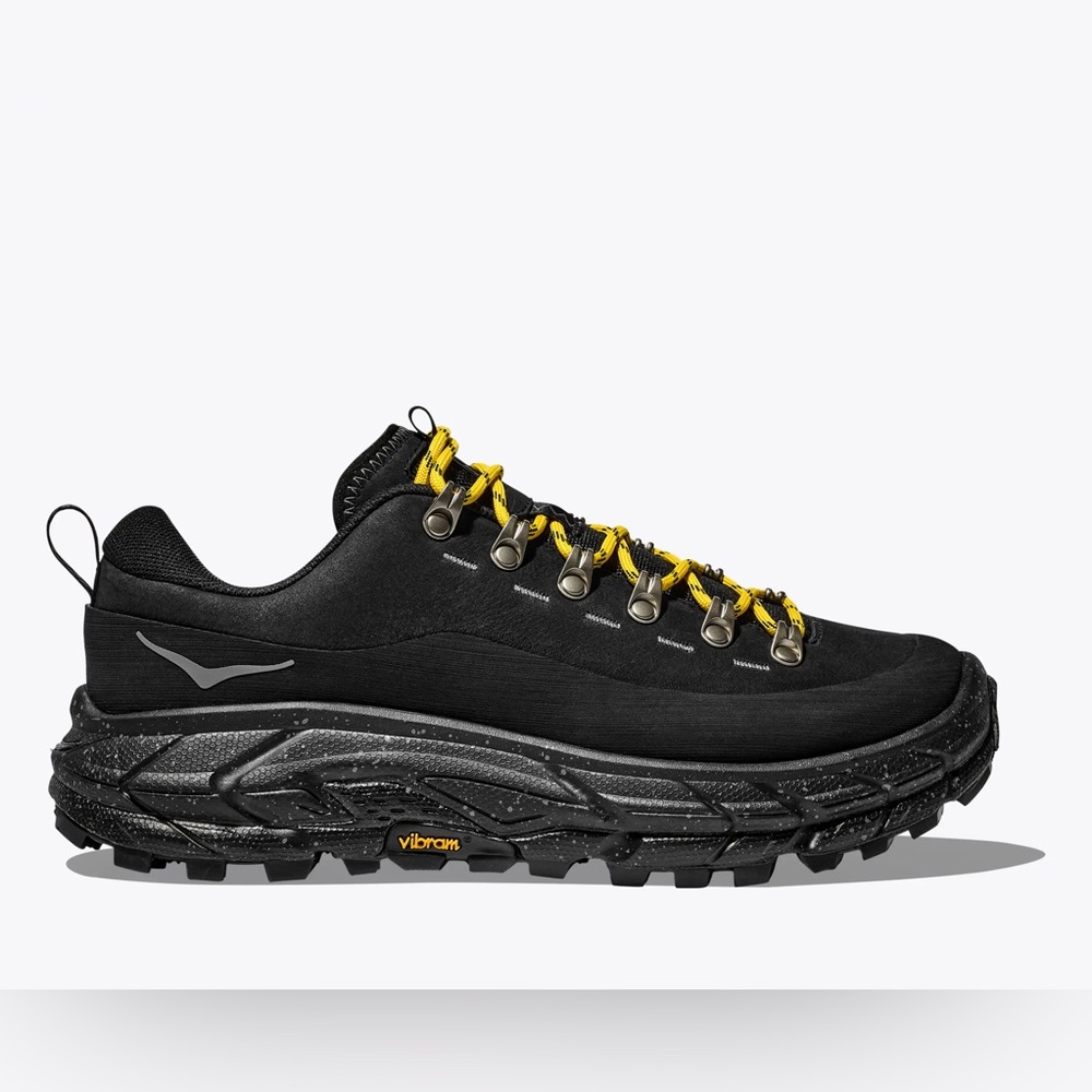 Hoka Tor Summit Black Trail Running Shoes with Yellow Accents Women Size 9
